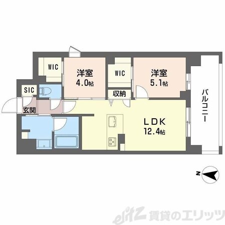 セントリヴィエ大阪梅田の物件間取画像